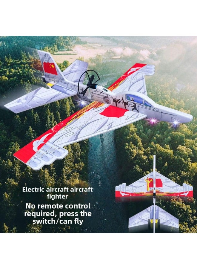 Su 27 نموذج طائرة شراعية كهربائية للرمي اليدوي Y20 نموذج مجمع لعبة طيران للأطفال بعمر 8 سنوات - اللون: النسخة المطورة من Su-27 أفضل للطيران (أحمر) - المواصفات: توصيل سريع عادي - Image 4