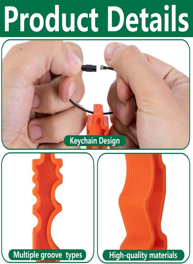 Shupakul 4Pcs Disc Golf Repair Tool, Portable Disc Golf Edge Maintenance Tool, Orange Sports Flying Disc Tool for Scratch Stains Repair Polishing - Image 3