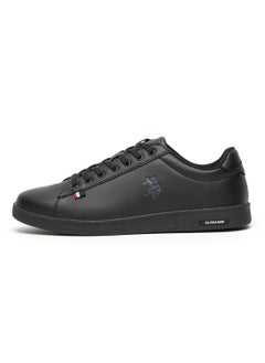 U.S. Polo Assn. Men's Black Low-Top Sneakers - Bold Lace-Up Style, Comfortable Casual Footwear  - Image 2