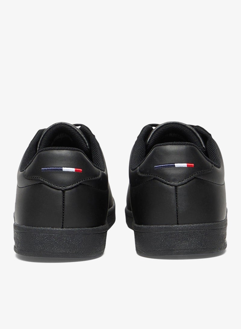 U.S. Polo Assn. Men's Black Low-Top Sneakers - Bold Lace-Up Style, Comfortable Casual Footwear Shoes - Image 4