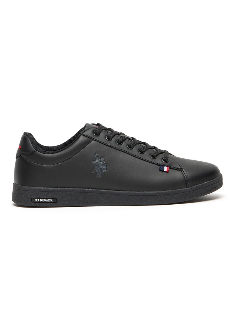 Men's Black Low-Top Sneakers - Bold Lace-Up Style, Comfortable Casual Footwear - pzsku/ZD6ADF822EC4E072335D0Z/45/_/1730825837/f4dda51d-87cb-4ef6-be44-328be462cc92