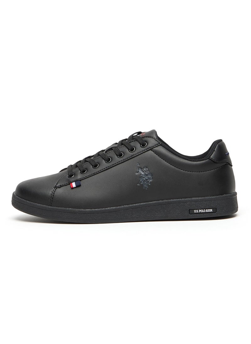 Men's Black Low-Top Sneakers - Bold Lace-Up Style, Comfortable Casual Footwear - pzsku/ZD6ADF822EC4E072335D0Z/45/_/1730825847/52b5a428-504c-4634-9699-f11fd02bd220