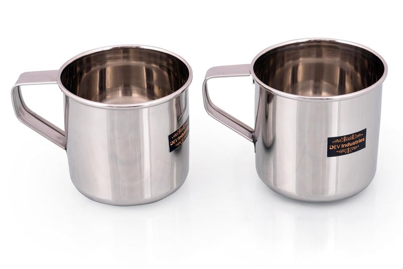 DEV INDUSTRIES Stainless Steel Multipurpose Mug, 200ML Set of 2 - Image 1