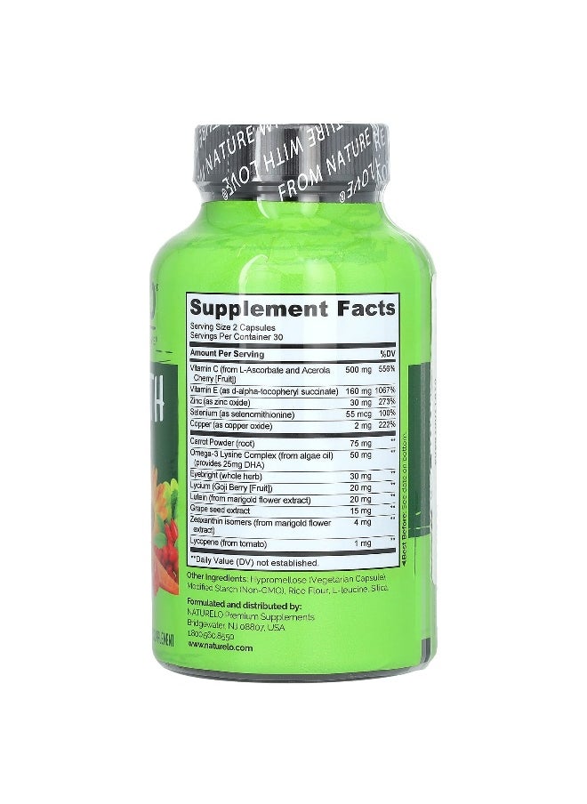 NATURELO NATURELO, Eye Health, 60 Vegetarian Capsules  - Image 2