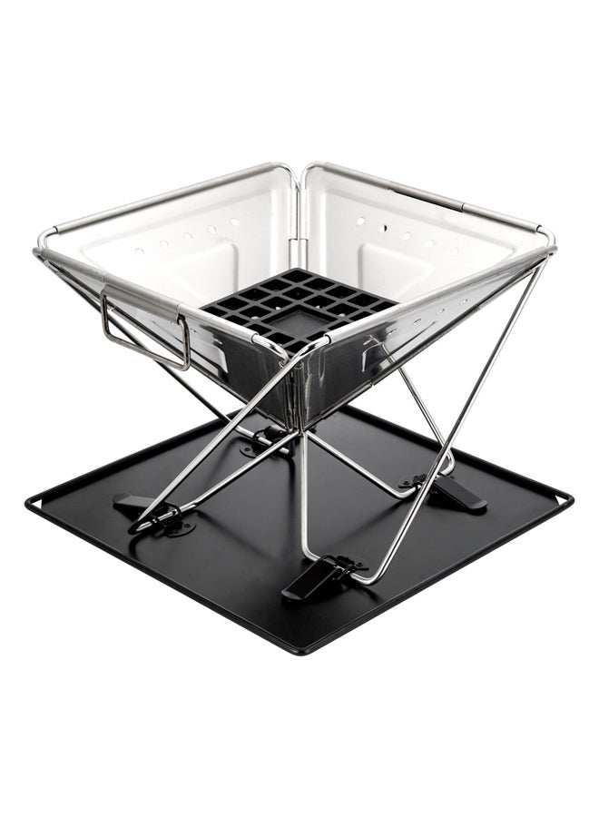 دي بي تي، شواية رحلات، موقد شواء متنقل، فضي، مقاس 40*40*36 سم - Image 4