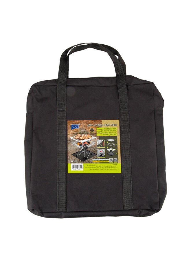 دي بي تي، شواية رحلات، موقد شواء متنقل، فضي، مقاس 40*40*36 سم - Image 5