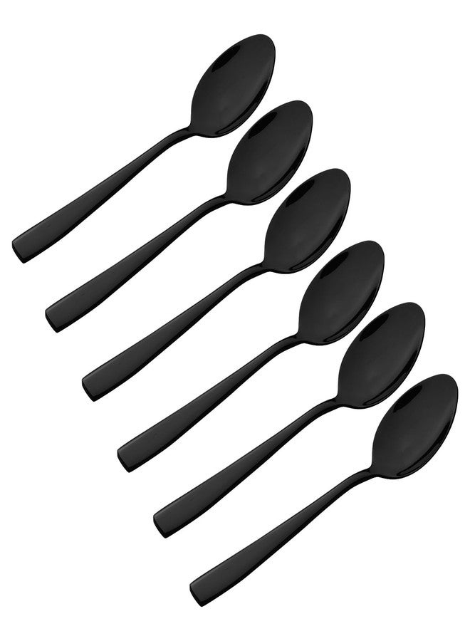 Vababa 16-Piece Black Stainless Steel Teaspoon, Small Tea Spoon - Image 1