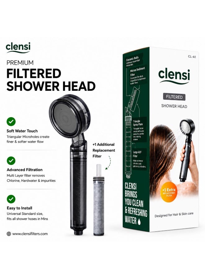 Clensi Filtered Shower Head | Korean Shower Technology for Hair & Skin care | Helps Reduce hairfall & Dry Skin - Image 2