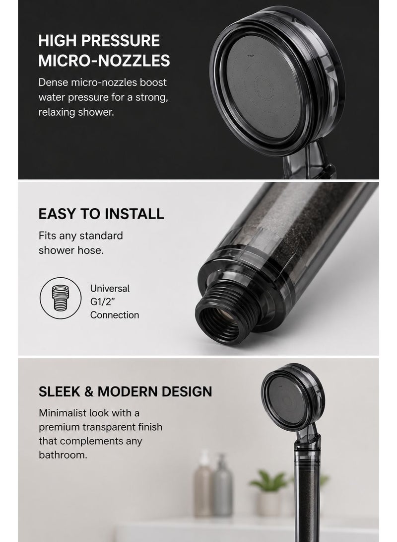 Clensi Filtered Shower Head | Korean Shower Technology for Hair & Skin care | Helps Reduce hairfall & Dry Skin - Image 5