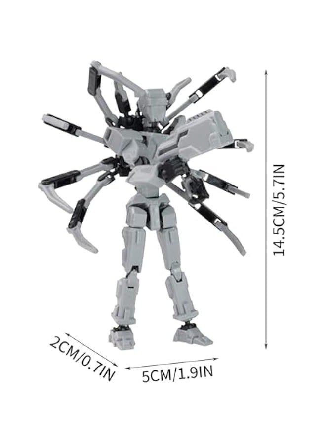 Robot Spiders Action Figure, T13 Spiders PVC Model, Multi-Joint Movable, 3D Simulation Spider Model with Bottom Suction Cup, Used to Decorate Wall Windows Desktop  Home Decor (DY, One Size) - Image 2