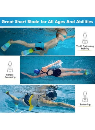 Swim Training Fins Silicone Swimming Fins for Kids Teens Adults Women MenRecommended for size - view 3