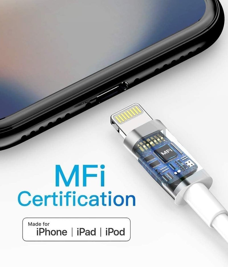 esbeecables [Apple MFi Certified] Apple Lightning to 3.5 mm Headphone Jack Adapter for iPhone, 2 Pack iPhone 3.5mm Aux Audio Adapter Converter Cable Dongle Compatible for iPhone 14 13 12 11 Pro Max XS XR X 8 7 6 - Image 3