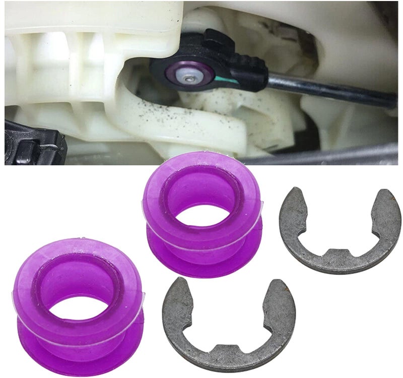HOOTURB Shift Cable Bushing Kit For Hyundai Elantra for Toyota Corolla 2003-2008 for Toyota Matrix 2003-2008 Transmission Range Lever Cable Bushing Repair-Kit Bushing Clips-2PCS - Image 1