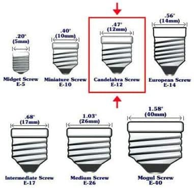 KOR Pack of 10 G165 Clear FinshDecorative E12 Candelabra Base Globe Shape Incandescent 120V G16 12 Light Bulbs 15 - Image 4