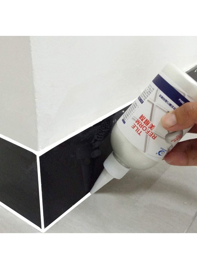 RAINISO Grout Tiling Tile Reviver Repair, 280ml Home Waterproof Tile Gap Refill Agent Tile Reform Coating Mold Cleaner Tile Sealer Repair Glue  - Image 1