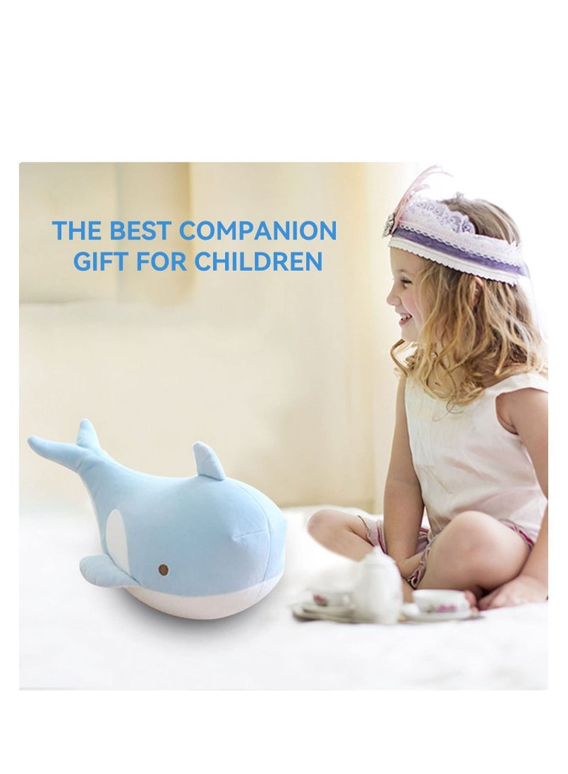 Excefore U-Shaped Elasticity Travel Pillow, Soft and Adorable Bluewhale Travel Pillow, Convenient & Portable U Shaped Neck Pillows, Suitable for Home, Office, Car, Travelling (Blue) - Image 2