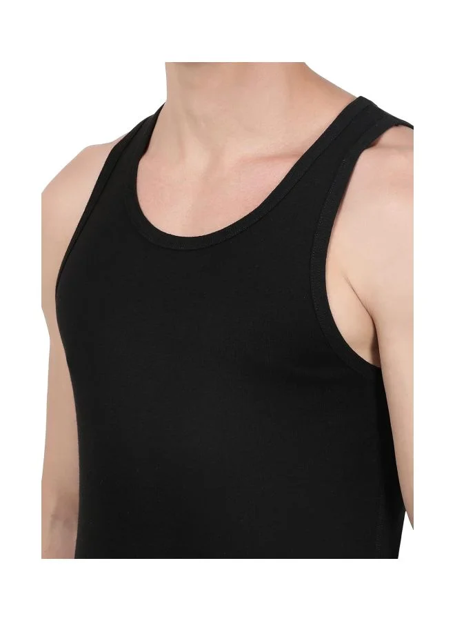 JOCKEY Jockey FP04 Men Super Combed Cotton Rib Round Neck Sleeveless Vest with Extended Length for Easy Tuck