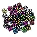 Brybelly Bulk Dice for Board Games Casino Games Tabletop RPGs D6 Standard 16mm Game Dice Pack Black 50 Count - Image 2