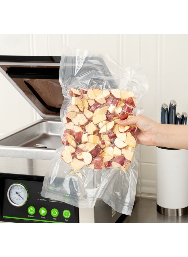 Restaurantware Fresh Hero 18 x 10 Inch Vacuum Sealer Bags, 1000 Food Storage Bags - 3 mil Thick, Microwavable, Clear Plastic Sous Vide Bags, Freezable, For Storing Food Or Sous Vide Cooking  - Image 5