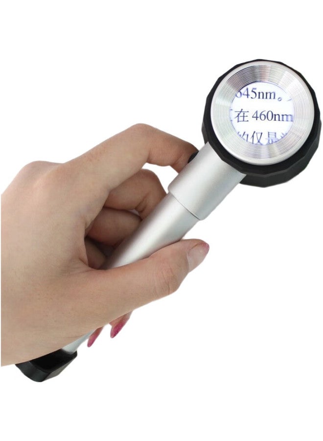 JAJALIN Handheld Magnifying Glass With Led Light, Scale, And Gemstone Printing For Jewelry And Jade Inspection, Optical Magnifier - Image 3