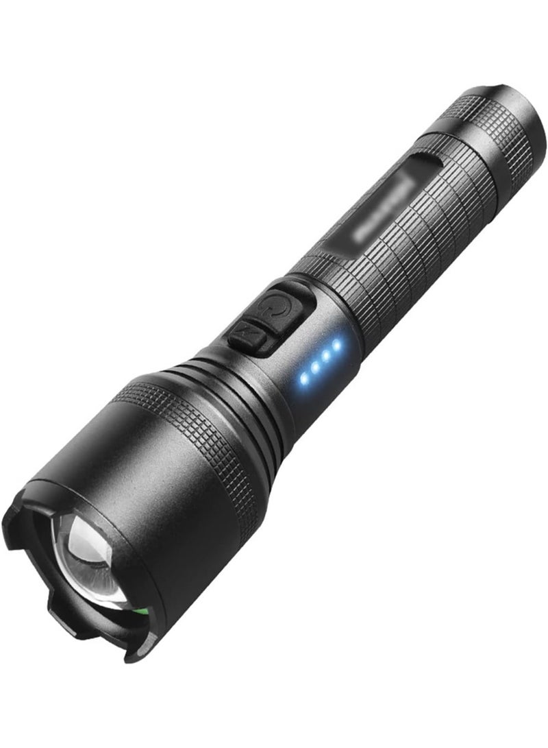 USB Rechargeable Waterproof Zoomable Flashlight for Outdoor Camping Mountaineering SY-2006 - Image 1
