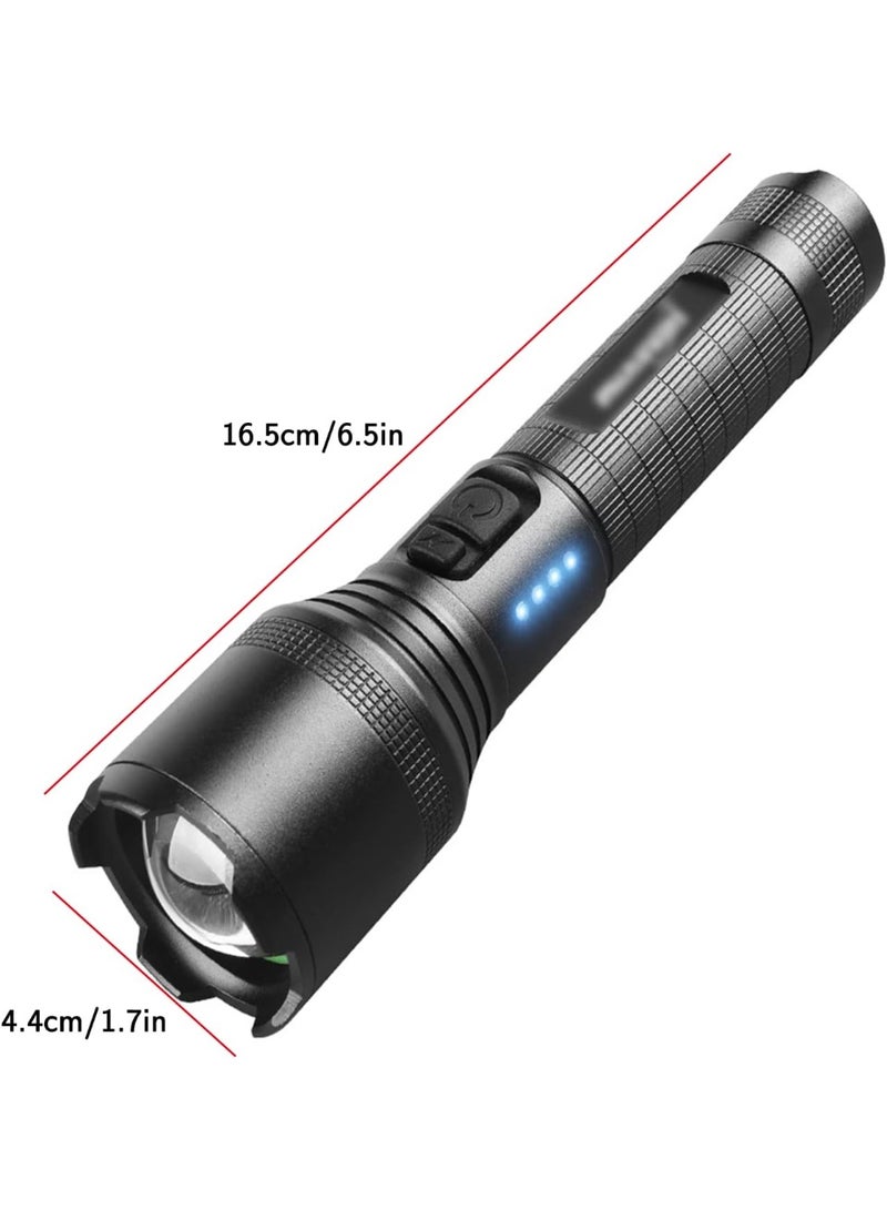 USB Rechargeable Waterproof Zoomable Flashlight for Outdoor Camping Mountaineering SY-2006 - Image 2