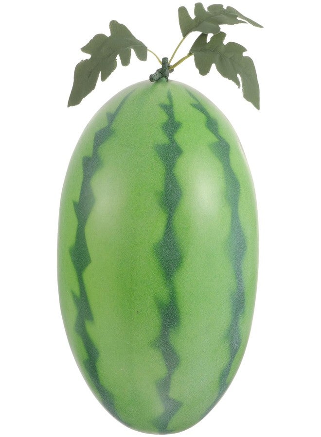 VOSAREA Artificial Fruit Model Foam Watermelon Statue Simulation Watermelon Models Lifelike Fake Fruit Photography Prop for Summer Fruits Party Favors Decoration (9.82X7.07X7.07in) - Image 1