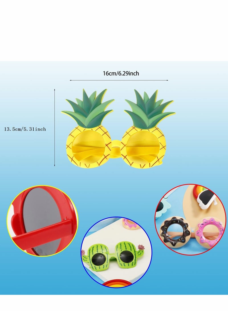 KASTWAVE Party Sunglasses, Funny Hawaiian Glasses, 6 Pairs Novelty Sunglasses Party Glasses, Funny Hawaiian Glasses Novelty Glasses for Kids Adults Beach Party Decorations - Image 3