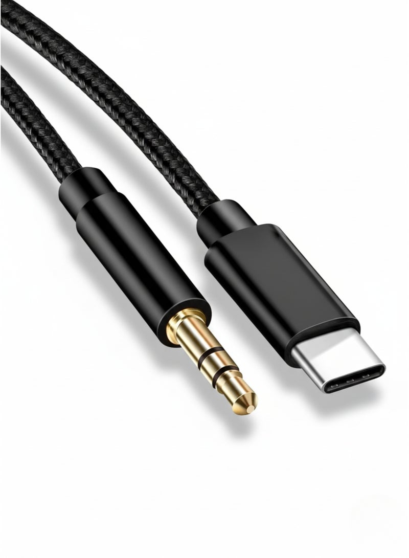 فيكسا برو كابل USB-C إلى AUX 3.5 ملم – محول صوت USB-C لهواتف سامسونج جالاكسي، بيكسل، هواوي، ون بلس، شاومي، وأنظمة صوت السيارات - Image 1