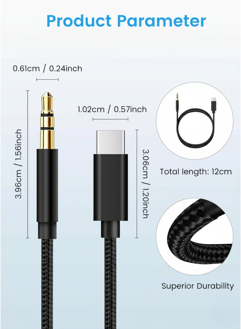 فيكسا برو كابل USB-C إلى AUX 3.5 ملم – محول صوت USB-C لهواتف سامسونج جالاكسي، بيكسل، هواوي، ون بلس، شاومي، وأنظمة صوت السيارات - Image 4