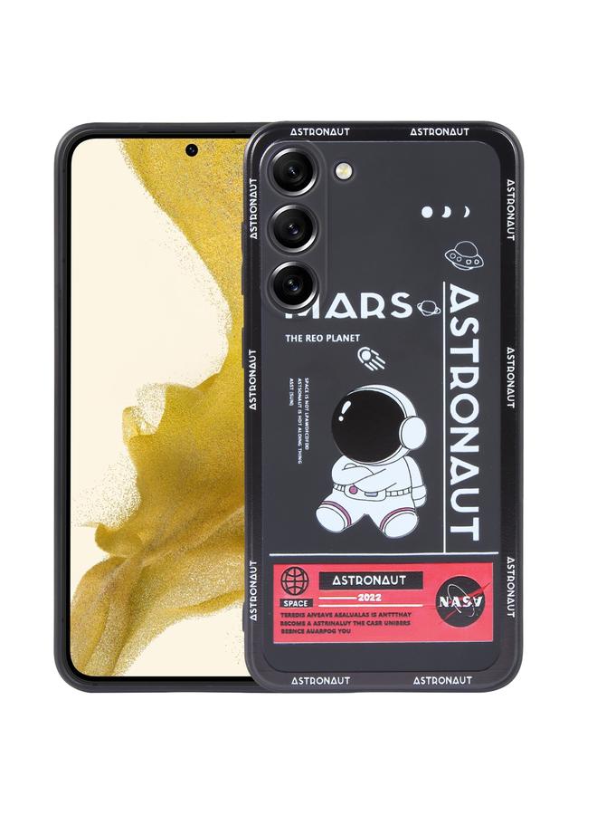 S-TOP Case For Samsung Galaxy S20 Ultra 5G Astronaut Pattern Silicone Straight Edge Phone Case - Image 1