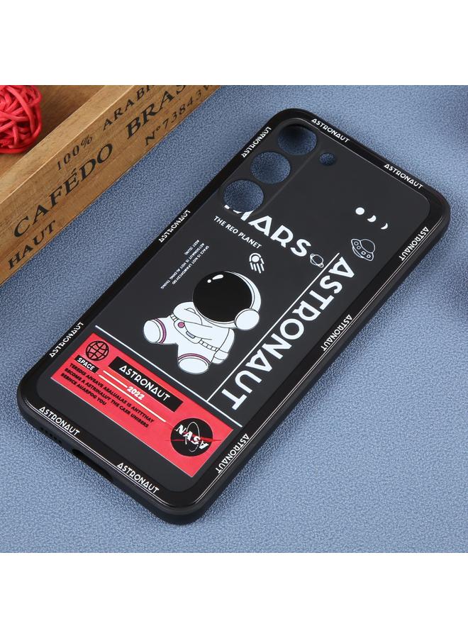 S-TOP Case For Samsung Galaxy S20 Ultra 5G Astronaut Pattern Silicone Straight Edge Phone Case - Image 2