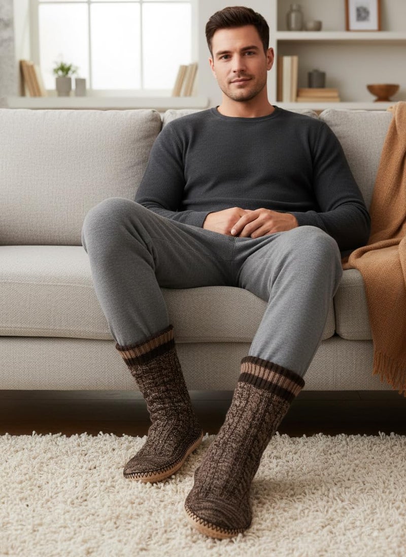 Cozylook Mens Slippers Indoor Soft Sole Warm Fleece Lined Slipper Socks Cozy Gifts for Men Size 10-11 - Image 3