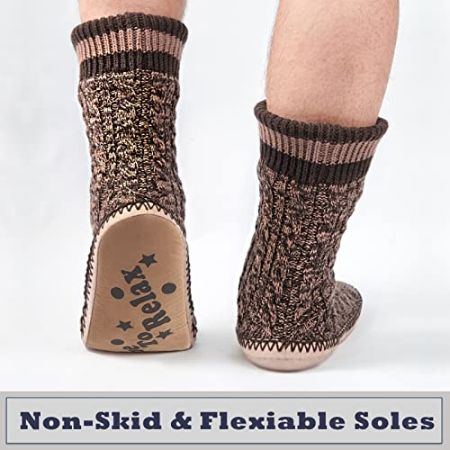 Cozylook Mens Slippers Indoor Soft Sole Warm Fleece Lined Slipper Socks Cozy Gifts for Men Size 10-11 - Image 5