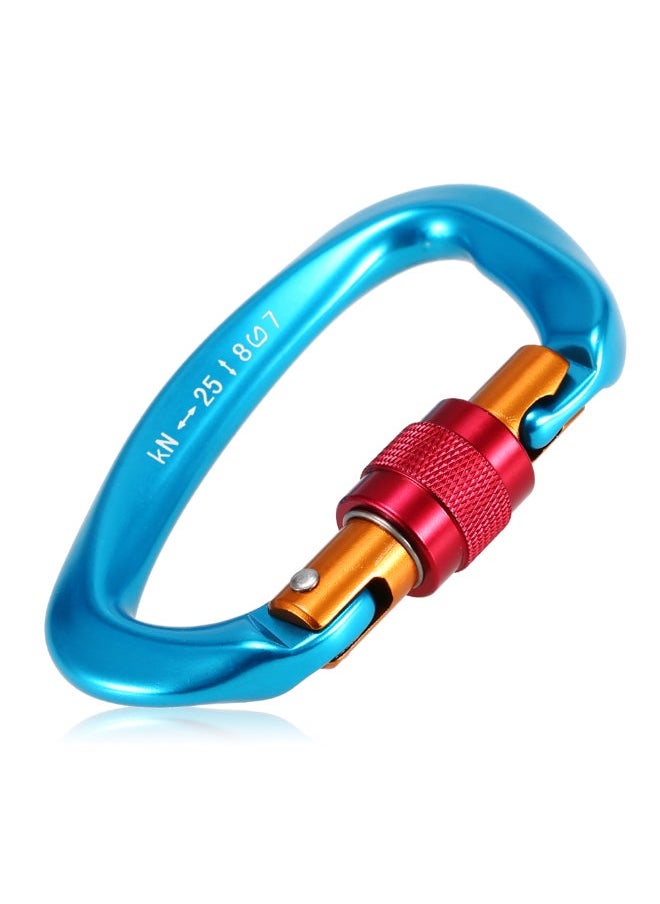 NIBEMINENT - 2-Piece D-Shape Non-Locking And Twist Gate Carabiner Set 10.2 x 4 6cm - Image 1