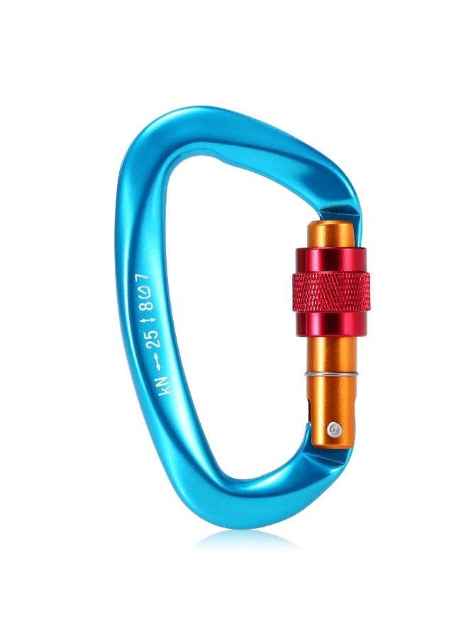 NIBEMINENT - 2-Piece D-Shape Non-Locking And Twist Gate Carabiner Set 10.2 x 4 6cm - Image 1