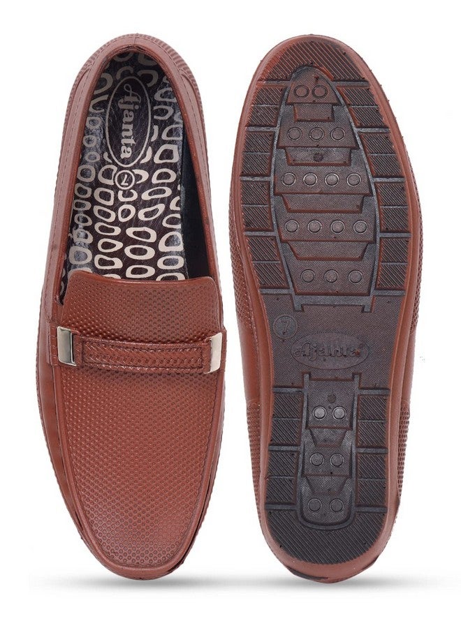 AJANTA Mens Copper Casual Loafer - Image 4