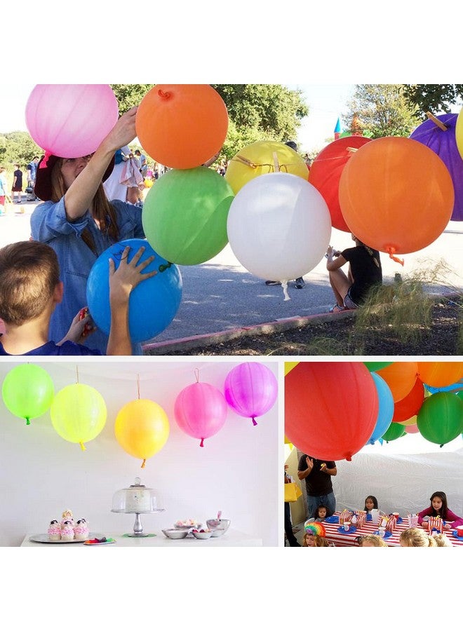RUBFAC 36 Punch Balloons Punching Balloon Heavy Duty Party Favors For Kids, Bouncy Balls With Rubber Band Handle For Birthday Party, Goodie Bag Stuffers - Image 5