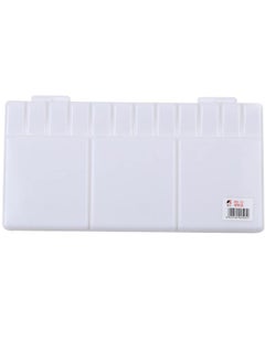 Y&D Plastic Watercolour Palette Folding Painting Pallet Tray with 33 Compartments, Thumbhole and Brush Holders for Painters Students or Art Studio (White)  - Image 3