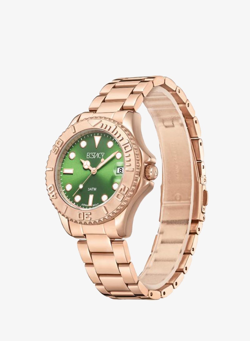 ECSTACY Women's 304 Solid Stainless Steel Analog Watch E23512-RBKG - 37 mm - Image 2