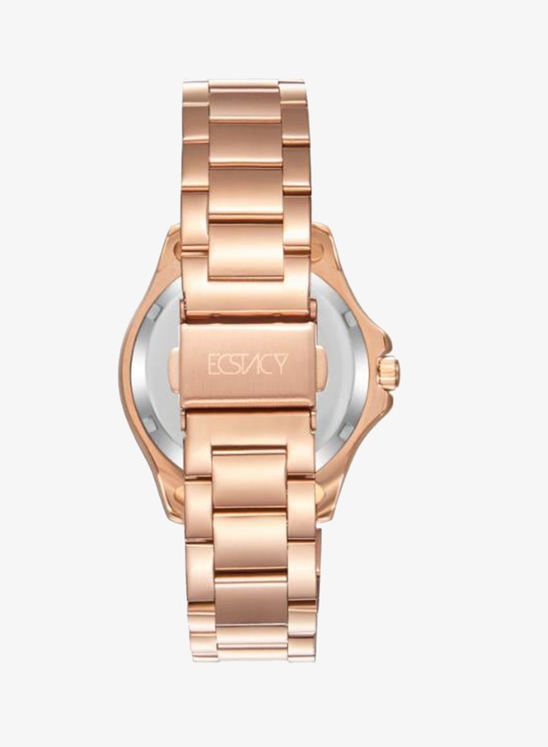 ECSTACY Women's 304 Solid Stainless Steel Analog Watch E23512-RBKG - 37 mm - Image 3