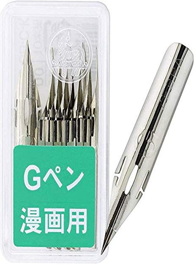 Tachikawa Nikko G Pen Nib 10 Pics Set Zebra G Pen Nib 10 Pics Set,and Anti Rust Paper Included - Image 2