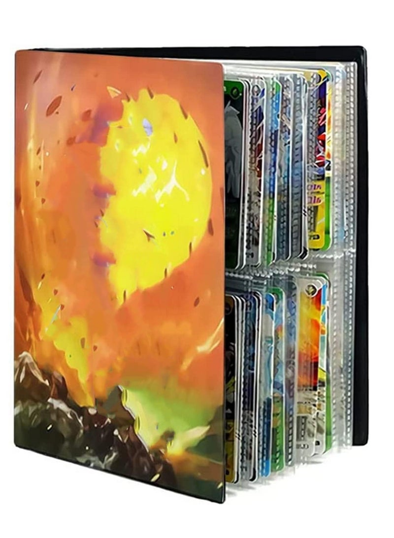 4 Pocket 120 Card Album Book Anime Map Game Cards Collection Holder Binder Folder Top Toys Gift for Kids Boys Girls - Image 2