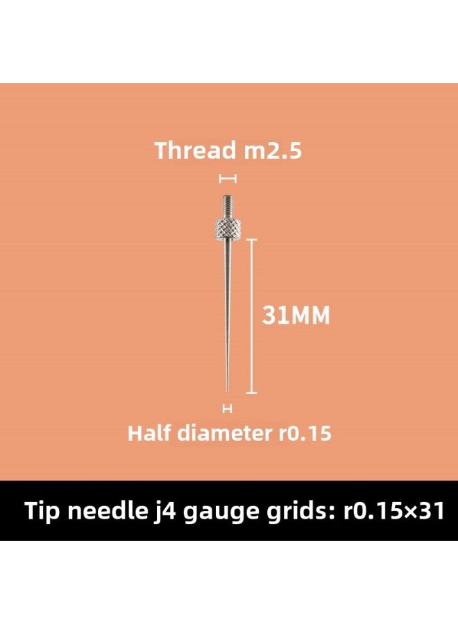 # Dial Indicator Needle Flat Tip Measuring Special-shaped Gauge Needle Curved Gauge Measuring Table. Thousands Of Minutes Meter High-Color:J4 R0.15×31MM  - Image 1