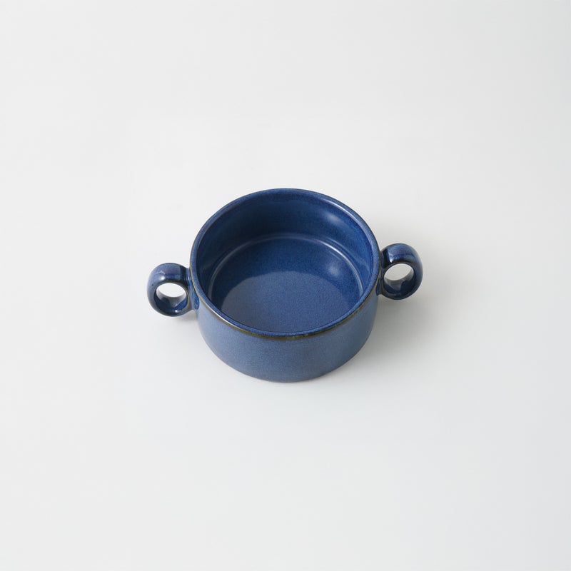La Mesa 2pcs stoneware mini bowl set, blue 13*8.9*4 cm - Image 4