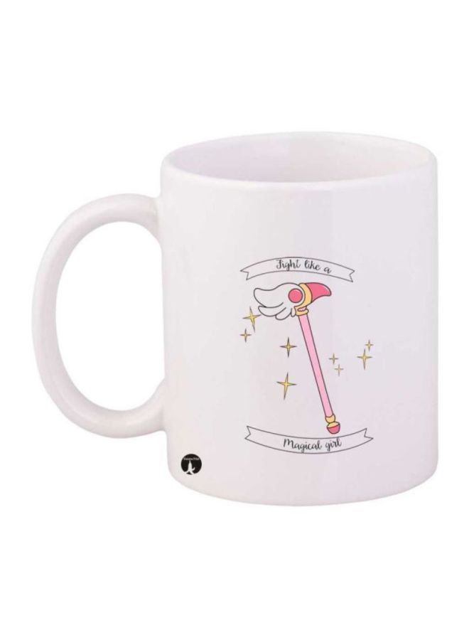 RKN Anime Cardcaptor Sakura Printed Coffee Mug White/Pink/Yellow - Image 1