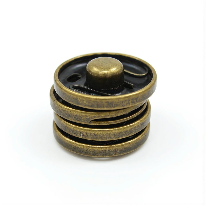 Metal Sewing Snap Buttons 10mm Round Brass Press Fasteners Clothing Accessories 72 - Image 5