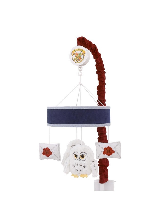 NoJo Warner Brothers Harry Potter Welcome Little Wizard Navy, White, and Burgundy, Hedwig and Letters Musical Mobile - Image 1