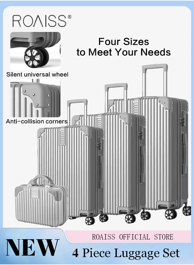 4 Pcs Hardshell Luggage Set for Unisex Durable Lightweight Silent Universal Wheels Trolley Suitcase for Travel for Men and Women Minimalist Retro Passwords Box Includes 14 20 24 and 28 Inch - pzsku/ZD6AF780C8E2C2E527BFCZ/45/_/1716789142/842df9ca-e073-4085-9b4e-1c942f473f92