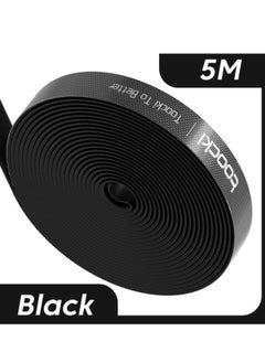 toocki Cable Organizer Tape 5M- Black  - Image 1